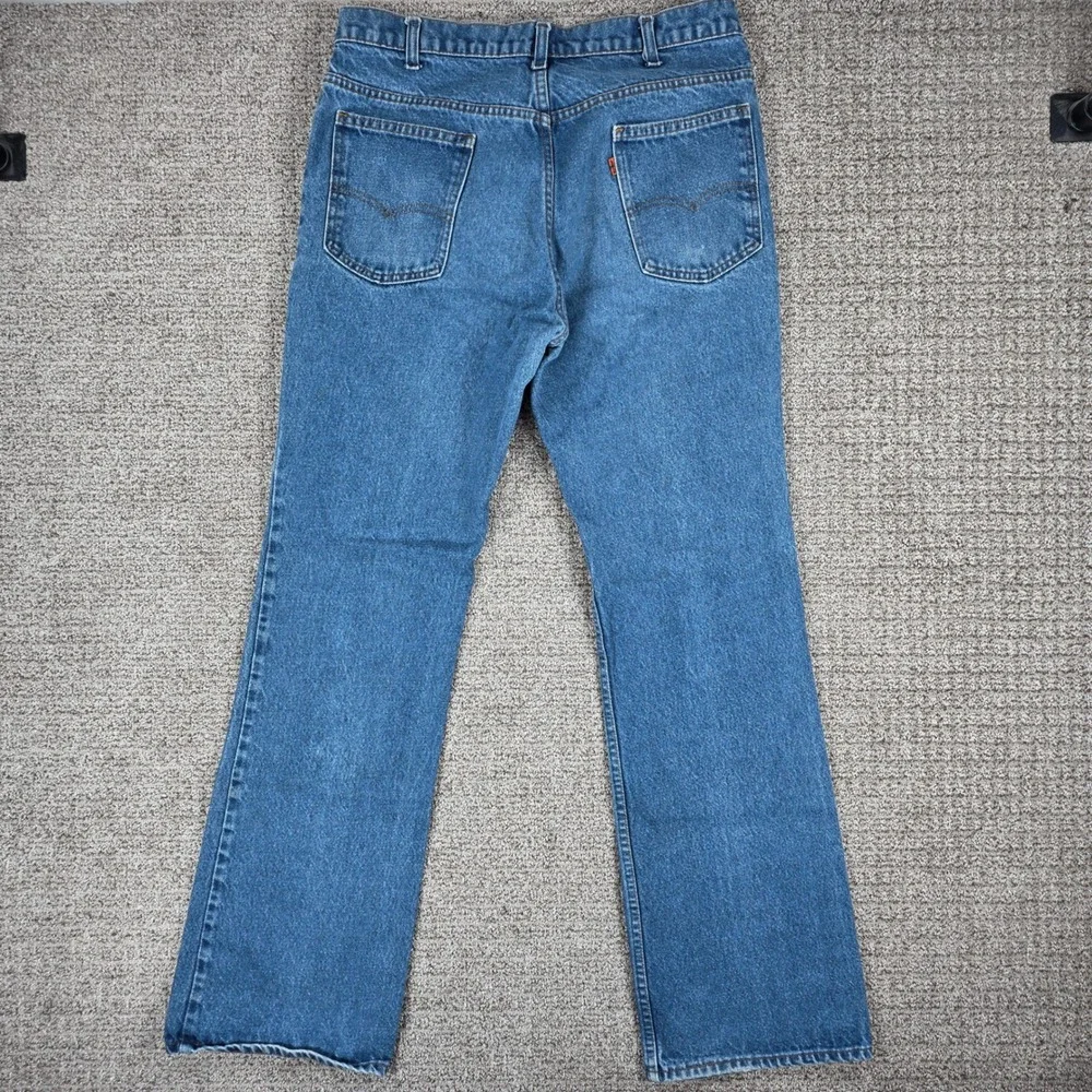 Levis Vintage 80s 1983 517 Orange Tab Jeans Mens Blue Denim Bootcut 34x34